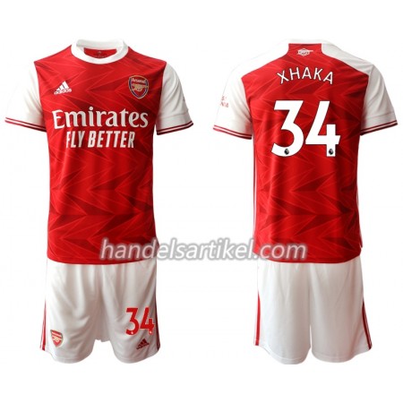 Arsenal Granit Xhaka 34 Kinder Heim Trikotsatz 2020/21 Kurzarm (+ Kurze Hosen)